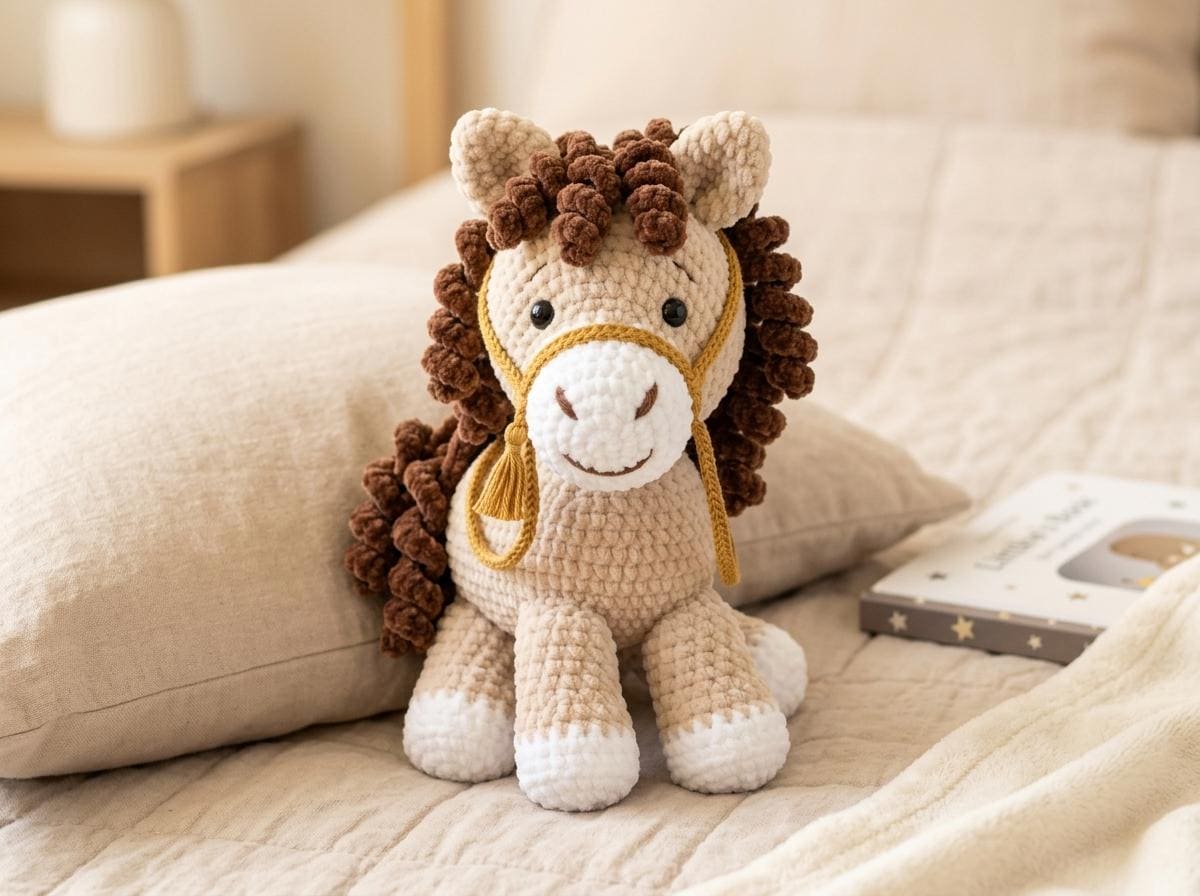 30 Animal Crochet Patterns for Cute Gifts, Nursery Decor, and Cozy Makes 21 Horse Crochet Pattern Mockup