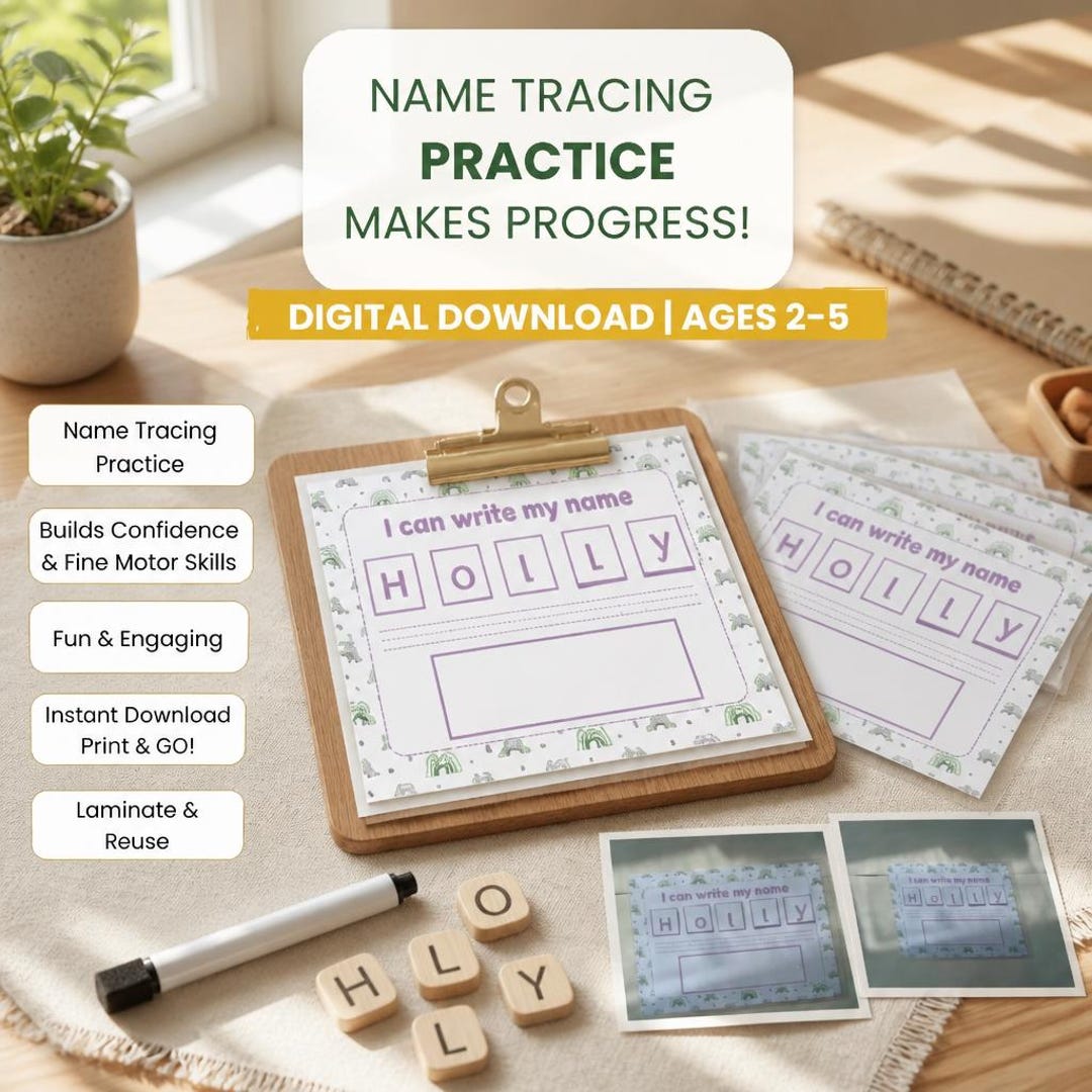 Name Tracing Patterns Name Tracing Worksheet Printable | Personalised Name Practice ...