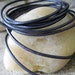 Natural Black Leather Cord 2MM Naturally Dyed Round Jewelry Craft Lace 7 or 8 Yards