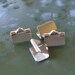 8MM Flat Ribbon Crimp Sterling Silver Cord End 2 Pair Leather Accessory
