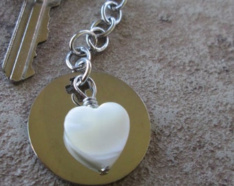 Christian Prayer Key Chain, Christian Gift, Heart Key Chain, Christian Key chain, Keepsake Gift, Prayer Heart, Surgical Stainless Steel