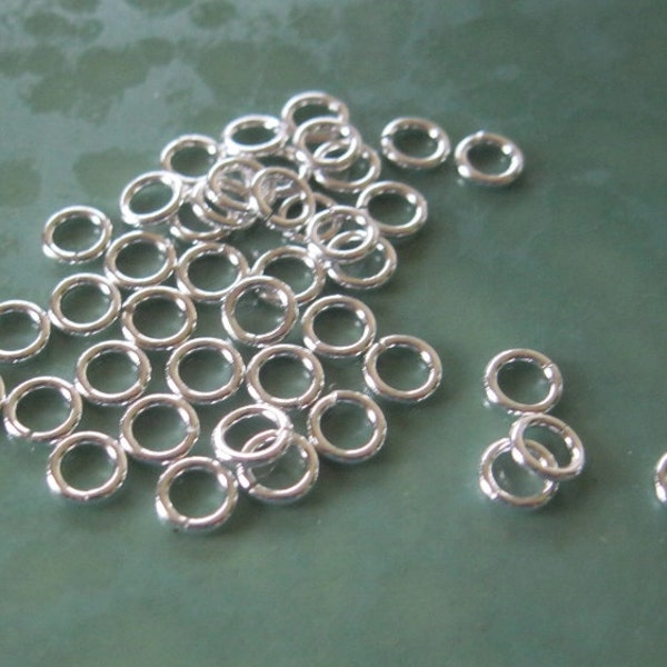 5.5 mm  16 GA Open Jump Rings Heavy Gauge Sterling Silver Findings 10 or 20 Rings