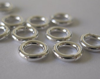 Heavy Ga 6 mm Jump Rings Open Sterling Silver 16 Gauge 20 or 40 pieces