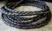 3MM Braided Bolo Leather Lace Vintage Brown leather Cord Two Yard 