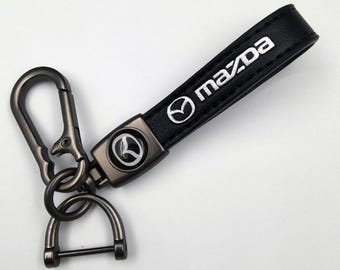 Mazda lambskin keychain men's car metal key chain pendant creative small gift