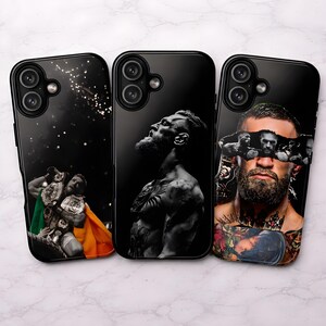 Connor McGregor Mobilskal UFC Cage Fighter Fodral för iPhone 17Pro, 16, 15, 14, 13, 12 Samsung S25, S24, S23, S22, A16, A26, A55, Pixel 10