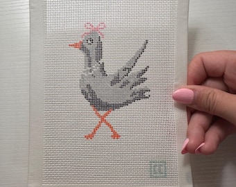 Penny Pigeon Needlepoint Canvas