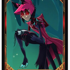 Hazbin Hotel Fan Card | Victory Dance | Alastor and Vox image 5