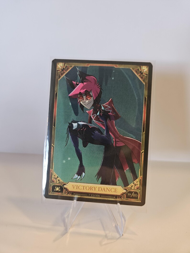 Hazbin Hotel Fan Card | Victory Dance | Alastor and Vox image 4