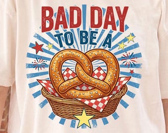 Funny Pretzel PNG | Patriotic 4th of July Sublimation Design (Digital Download)