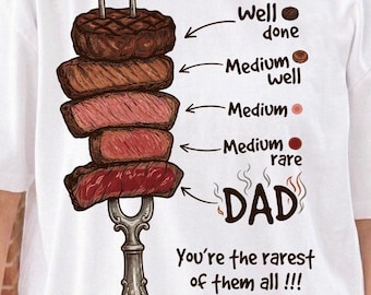 Funny Steak Dad PNG | Rare Dad Sublimation Design | BBQ Father’s Day Graphic | Grilling Dad Printable