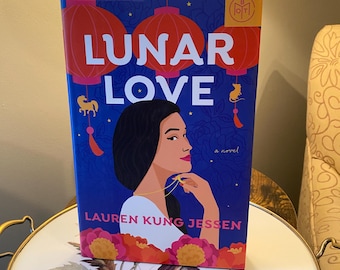 Lunar Love with custom laser engraved page edges.