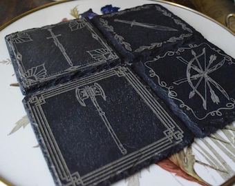 Posavasos de pizarra de El Señor de los Anillos