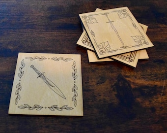 Posavasos de madera de El Señor de los Anillos