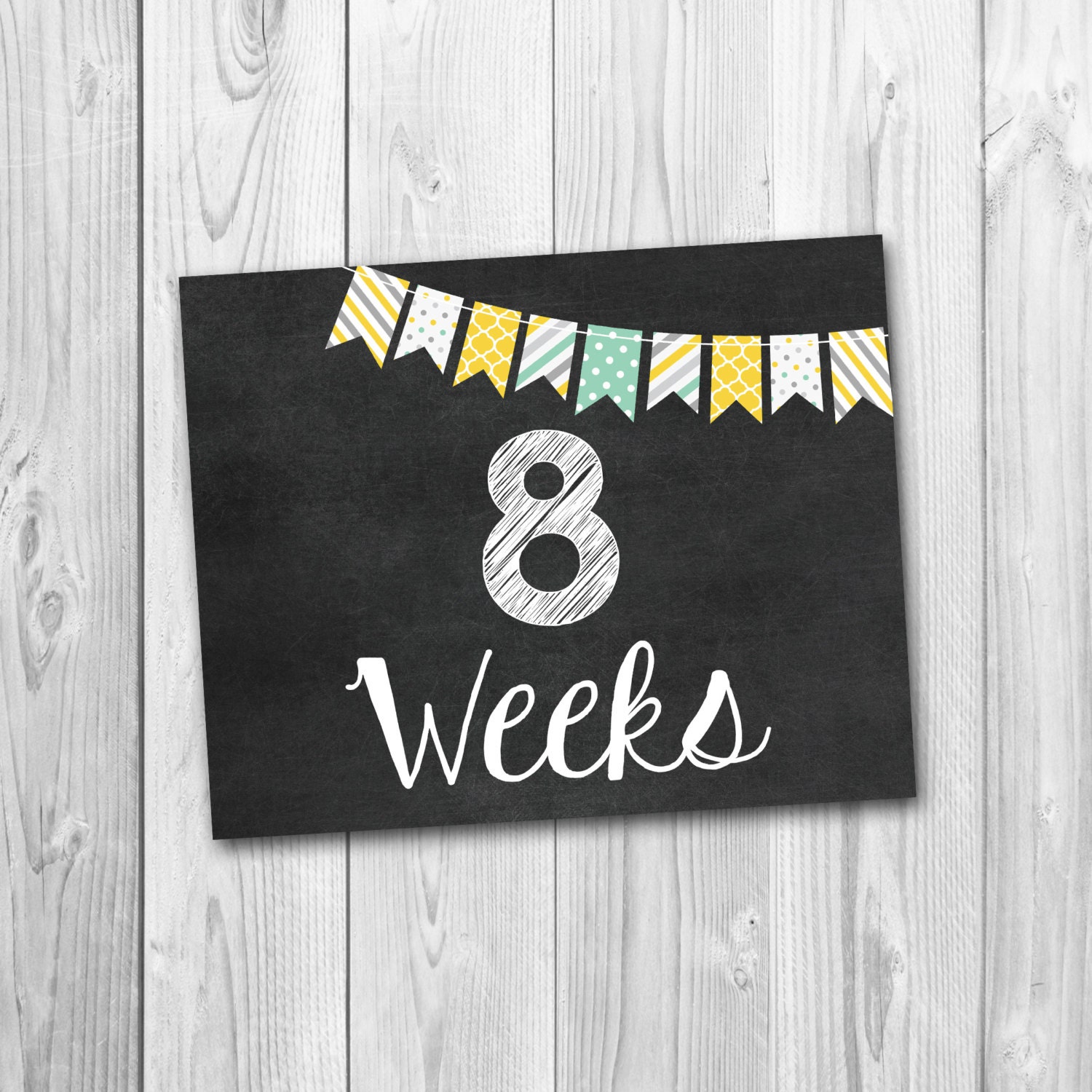 pregnancy-calendar-countdown-chalkboard-printable-pregnancy-etsy