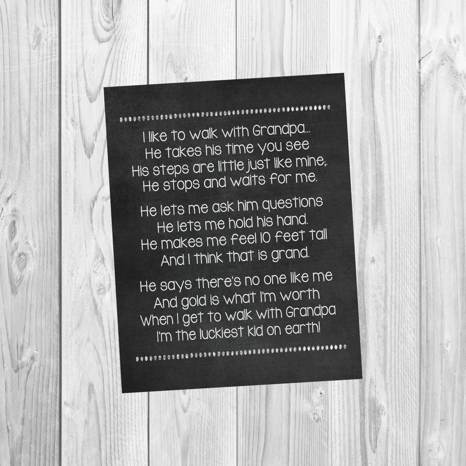 Download Father's Day gift chalkboard sign Gift for Grandpa | Etsy