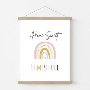 Home Sweet Homeschool, Digitaldruck, Homeschool Zeichen
