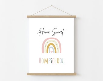 Home Sweet Homeschool, Digital Print, Homeschool sign