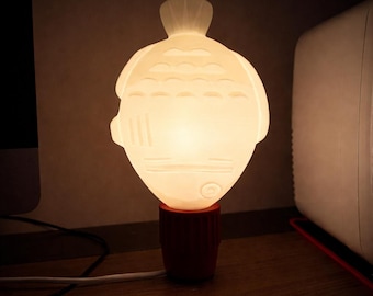 Lampa sojowa w kształcie ryby, lampa akcentowa drukowana w 3D, oryginalna dekoracja kulinarna, opcja z diodą LED E14