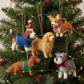 Custom Needle Felted Dog Ornament, Wool Pet Memorial Christmas Tree Decoration