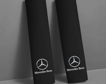 Mercedes-Benz Genuine Leather Car Seat Belt Shoulder Protector Cover