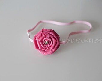 Pink Headband, baby girl Headband, newborn Headband, Baby girl, Baby shower gift