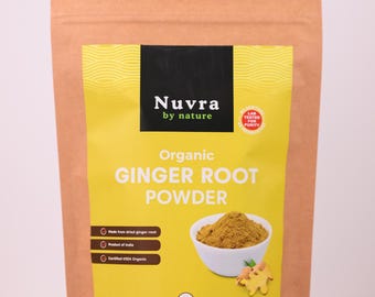 Organic Ginger Root Powder (1LB) | Aromatic Culinary Spice, USDA Certified, Product of India
