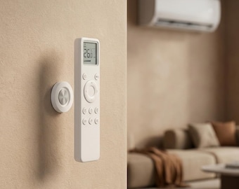 3 stuks magnetische afstandsbedieningshouders - Wandmontage zonder boren - Anti-verlies zelfklevende haak voor tv-, airco- en ventilatorafstandsbedieningen - Wit, ruimtebesparend