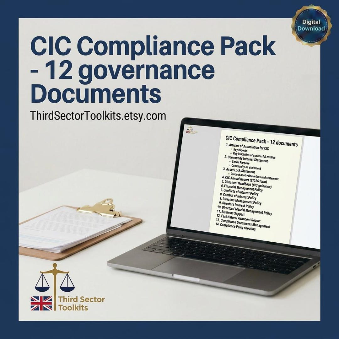 CIC Compliance Pack | UK Charity Governance, Safeguarding, GDPR ...
