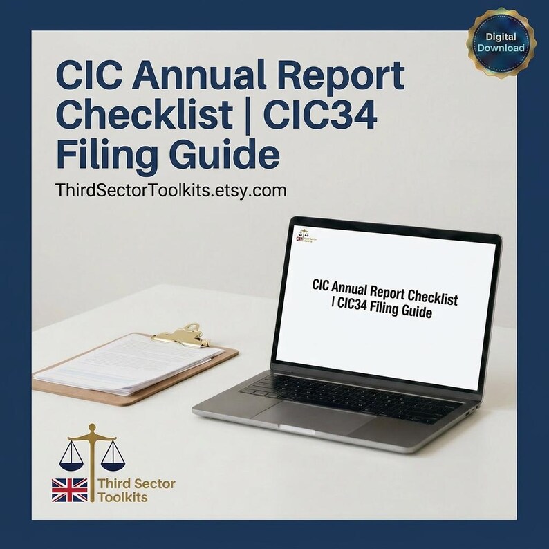 CIC Annual Report Checklist | CIC34 Filing Guide (UK Governance) - Etsy UK