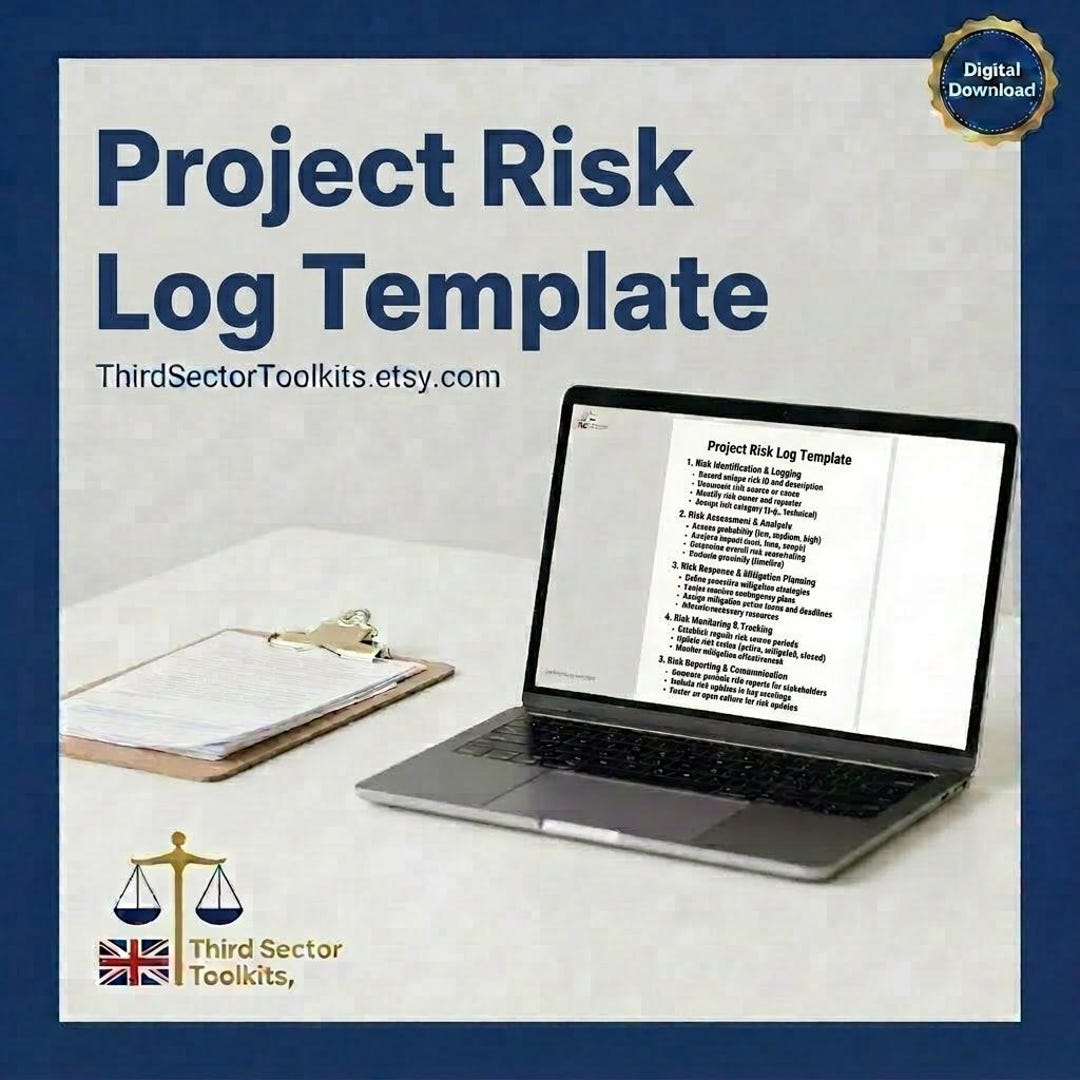 Project Risk Log Template for UK Charity and CIC Governance and ...