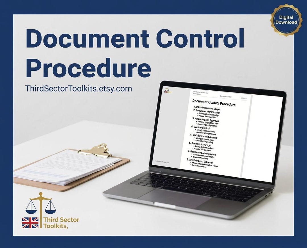 UK Charity Document Control Procedure Template | Governance Policy ...