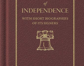 Declaration of Independence Hardcover Book | Applewood Books | American History Gift Edition | Founding Documents USA