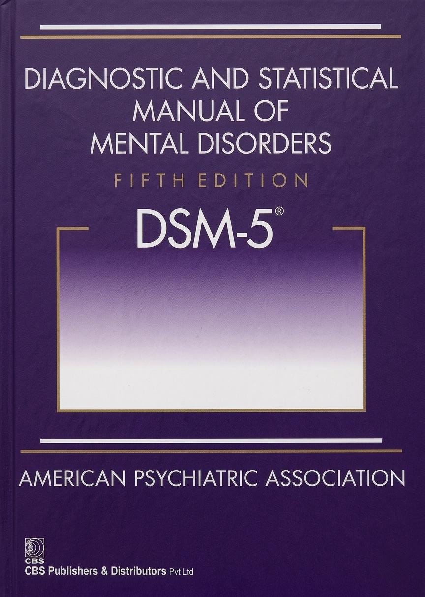 DSM-5 Diagnostic Manual Psychiatric Reference Textbook for Students