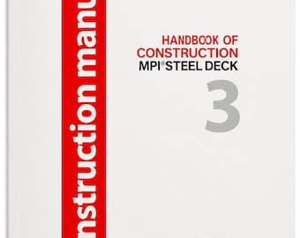 SDI Manual Construction Steel Deck 3rd Edition | Structural Engineering Reference Book