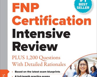 FNP CertificationIntensiveReview Plus  PracticeQuestionsby MariaT. CodinaLeikFamilyNursePractitionerExamPrepBookDetailed RationalesUSA Stock