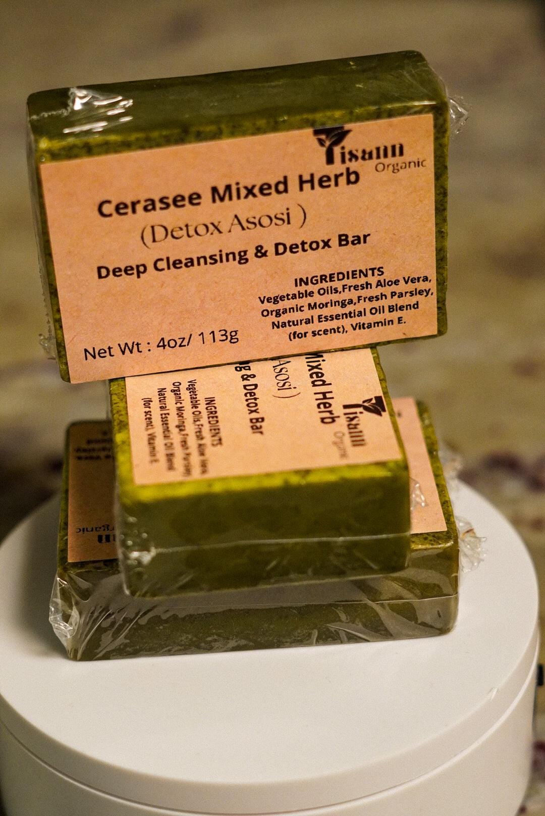 Natural Cerasee Mixed Herb Soap - Deep Cleansing & Detox Bar (4oz) - Etsy