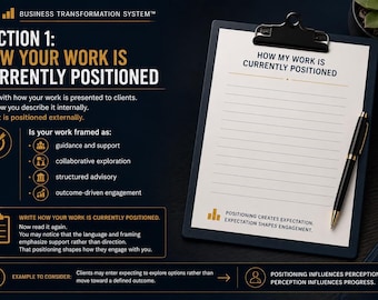 Coach to Consultant Readiness™ | Consulting Transition Advisory PDF | Advisor Positioning & Structure Tool | BTS™ Digital Download