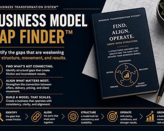 Business Model Gap Finder™ | Business Alignment Advisory PDF | Operational Structure Evaluation Tool | BTS™ Digital Download