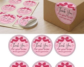 Custom Logo Stickers, Round, Matte Finish, Business Packaging Labels | rounds stickers | thank you lables