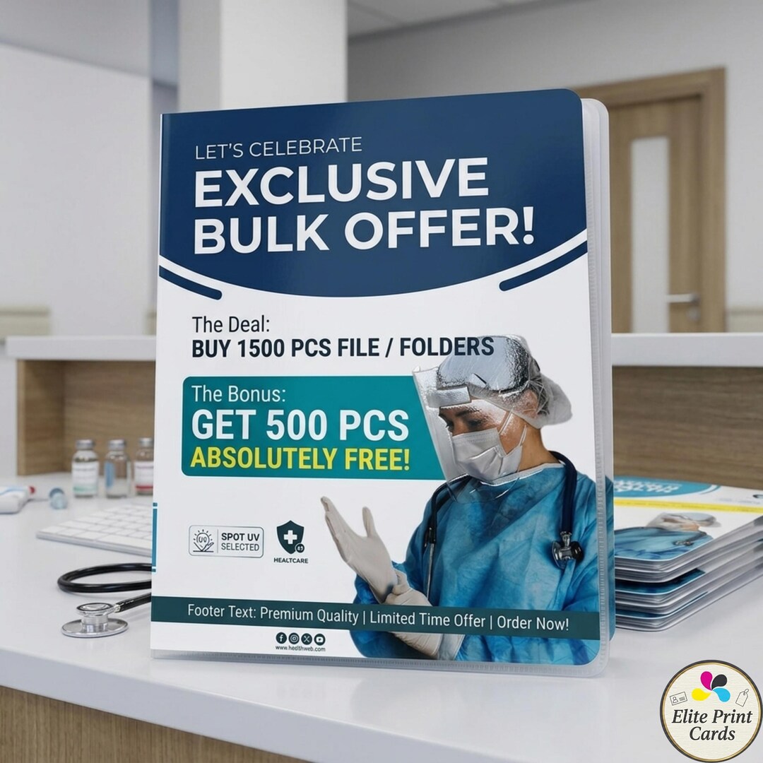 Custom Hospital Patient File Folder | Hospital File Folder | Medical ...