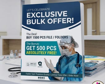 Custom Hospital Patient File Folder | hospital file folder | medical file folder | pvc file folder