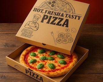 Kraft Corrugated Pizza Box | Eco-Friendly Food Packaging for Catering, Pastries | custom pizza box | corrugated pizza box