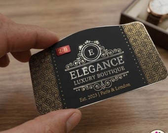 Luxury Business Cards | Gold Foil Embossed | 500-800gsm Matte Textured Card | business carde