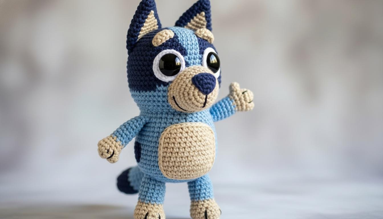 Mini Bluey Dog Crochet Pattern