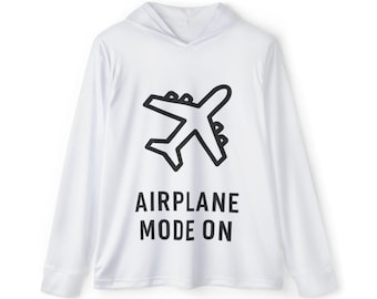 Vliegtuigmodus op hoodie | Hoodie met reisprint