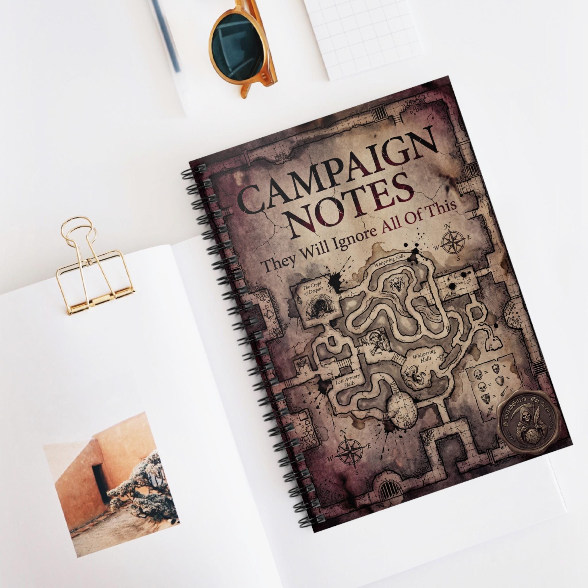 Dnd Campaign Notes Notebook | Dungeon Master Session Log | Funny ...