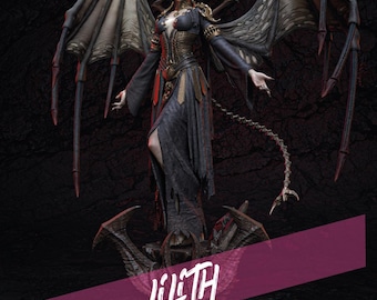 Estatua de Lilith (La Madre de la Perdición) - Diablo IV - Figura de acción - Resina 12K