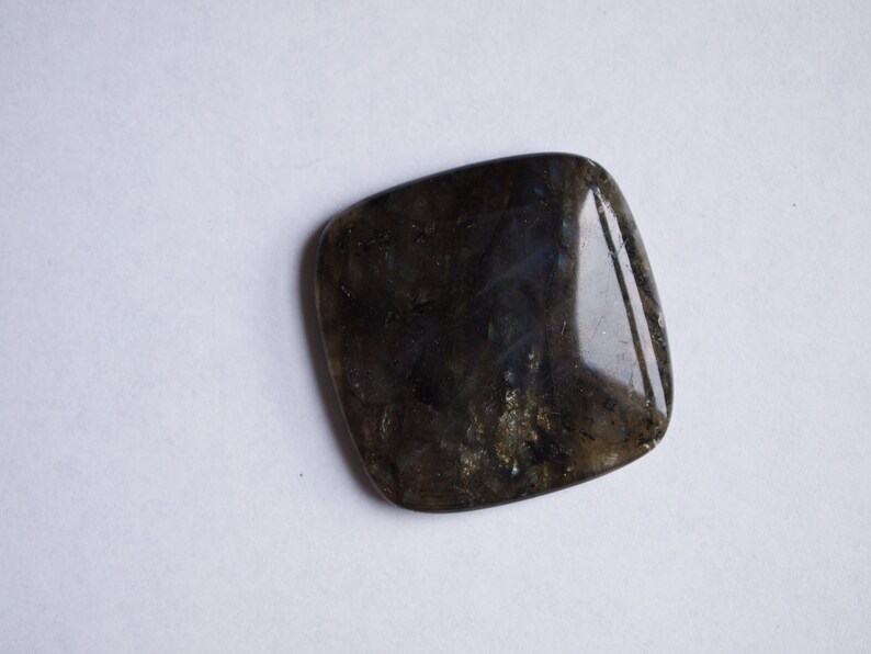 Labradorite Polished Cabochon 35x35mm Square Flat Back Gemstone