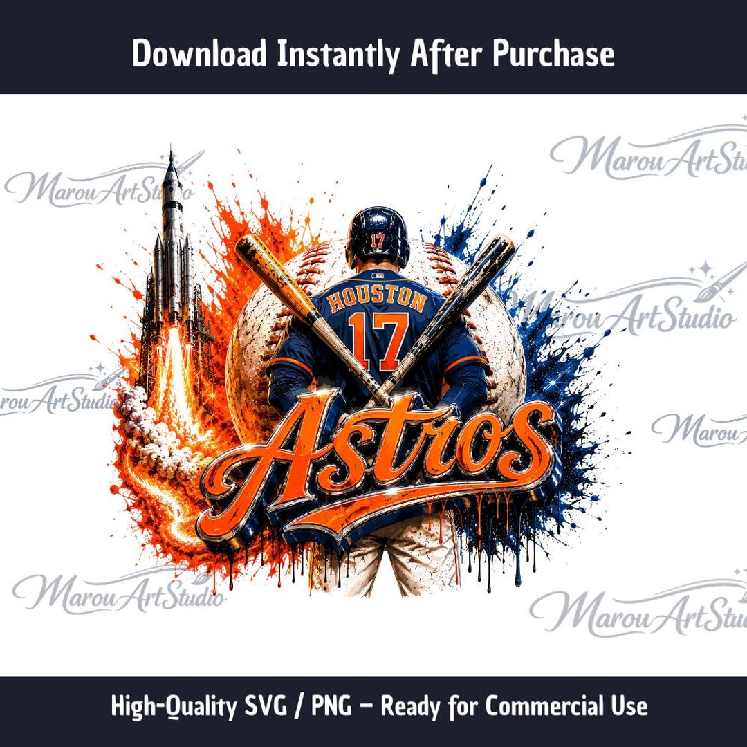 Astros SVG Design | Astros Baseball Player Graphic | Space City Cricut ...